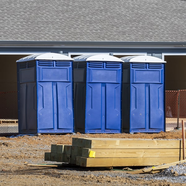 is there a specific order in which to place multiple porta potties in Carleton Nebraska